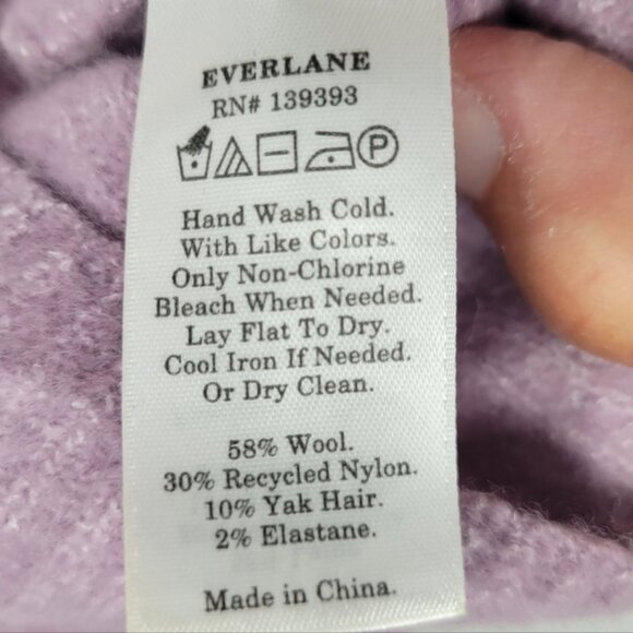 Everlane Wool Lavender Knit Crop Top Medium - Picture 5 of 6